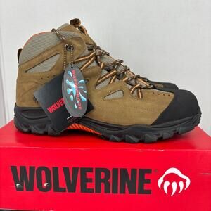 Wolverine Durant Work Boot Mens 13 EW Brown Leather Waterproof Steel Toe Safety
